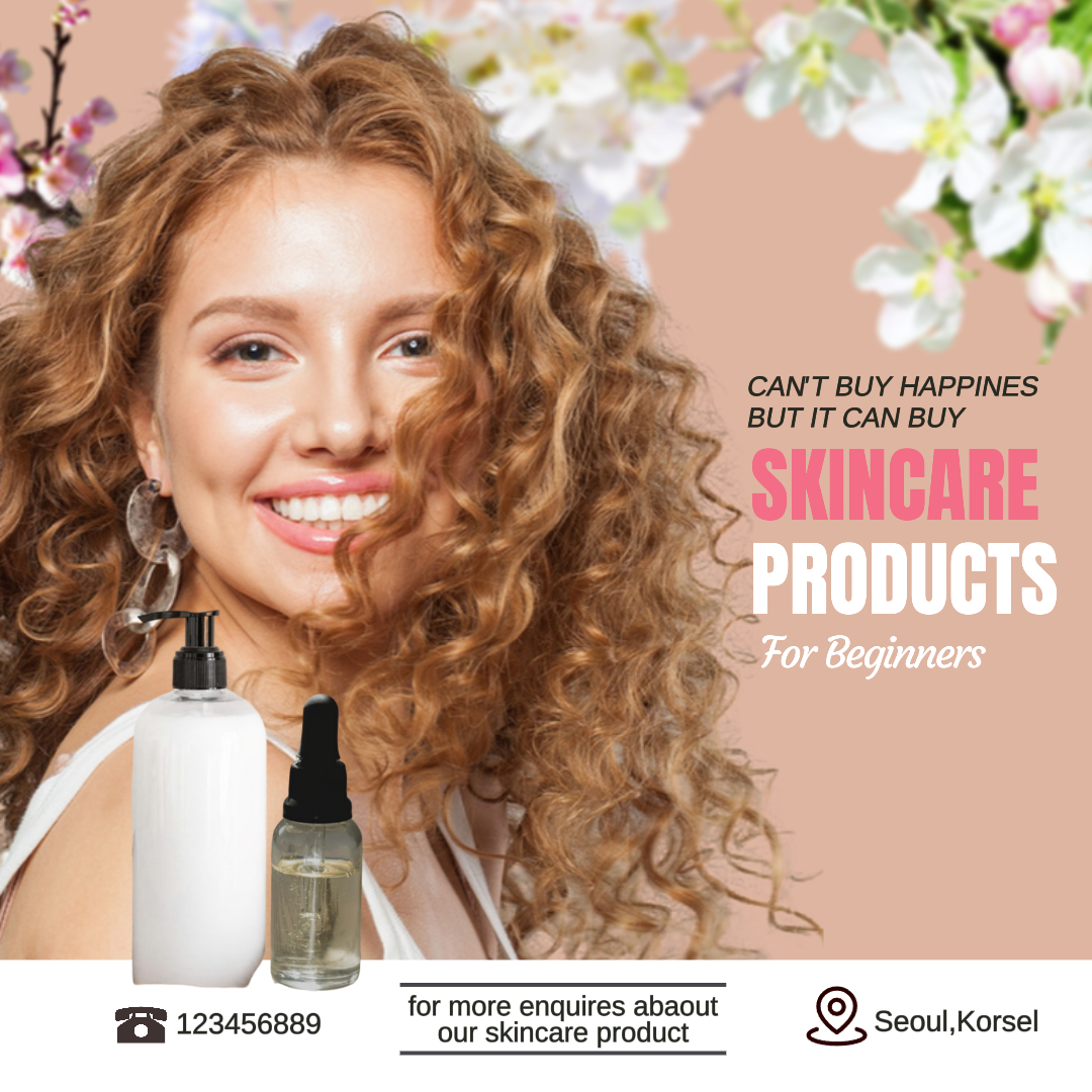 Póster de marketing para el cuidado de la belleza Cuidado de la piel Produre Istagram Post