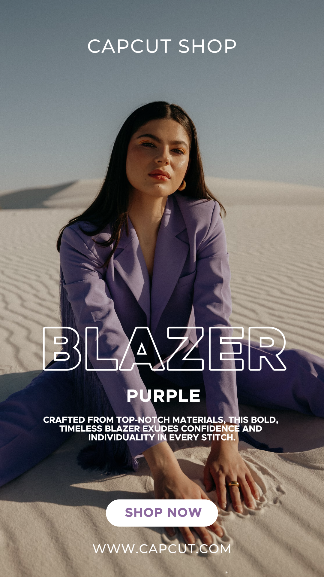 Marketing Clothing General Peomotion Instagram Story Blazer Purple