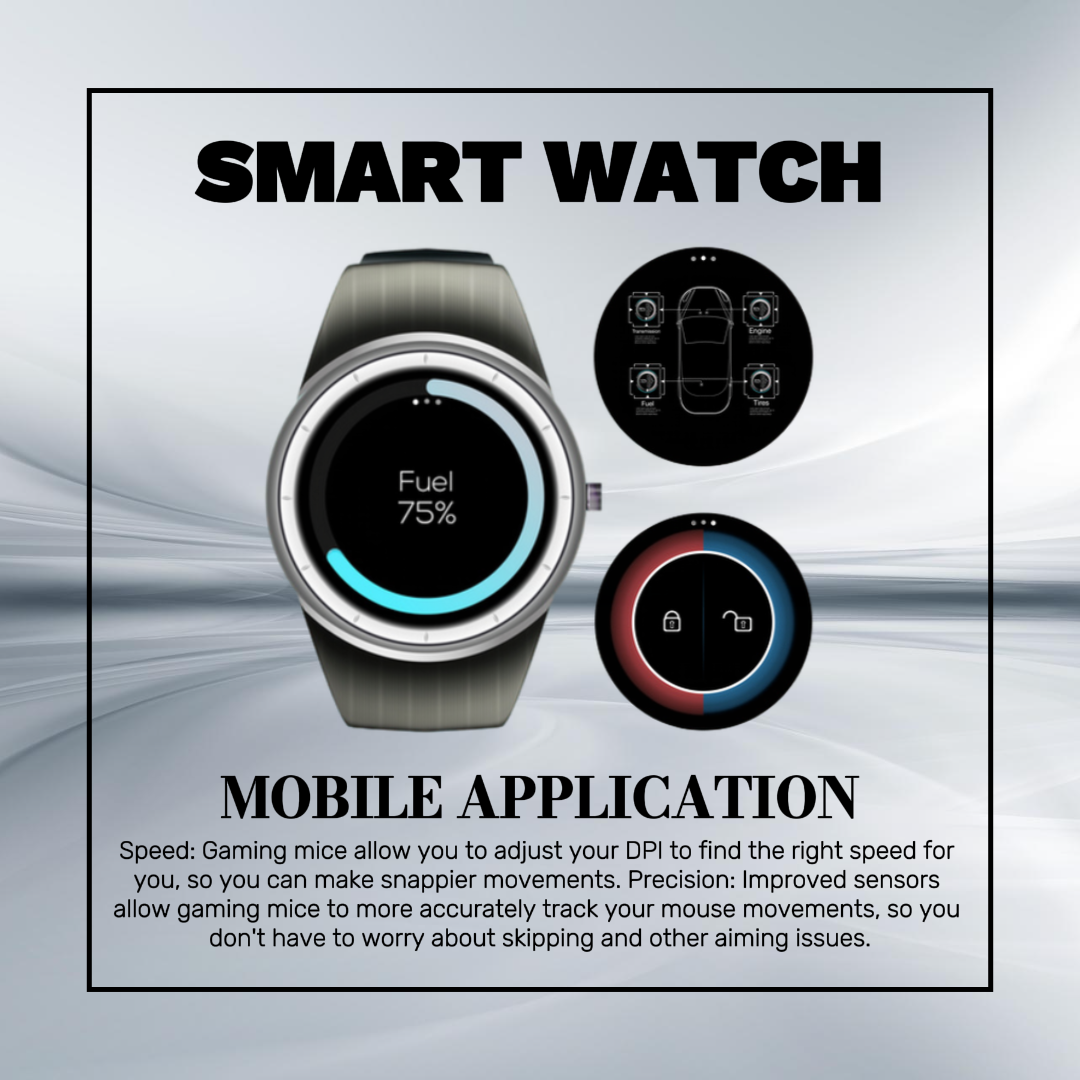 Electrónica Pantalla de productos reloj inteligente aplicación móvil