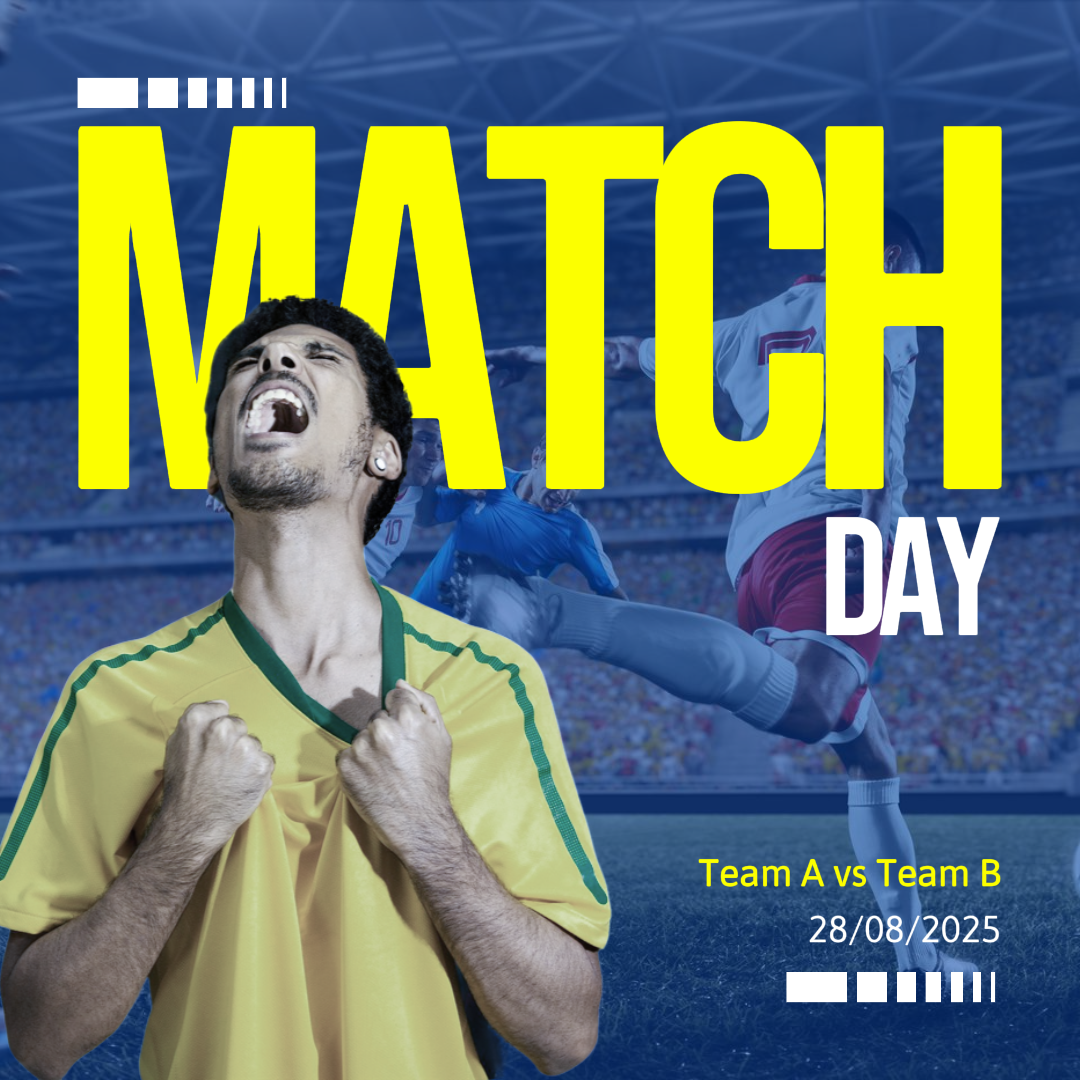 Plantilla de imagen Deportes y Match Day Blue