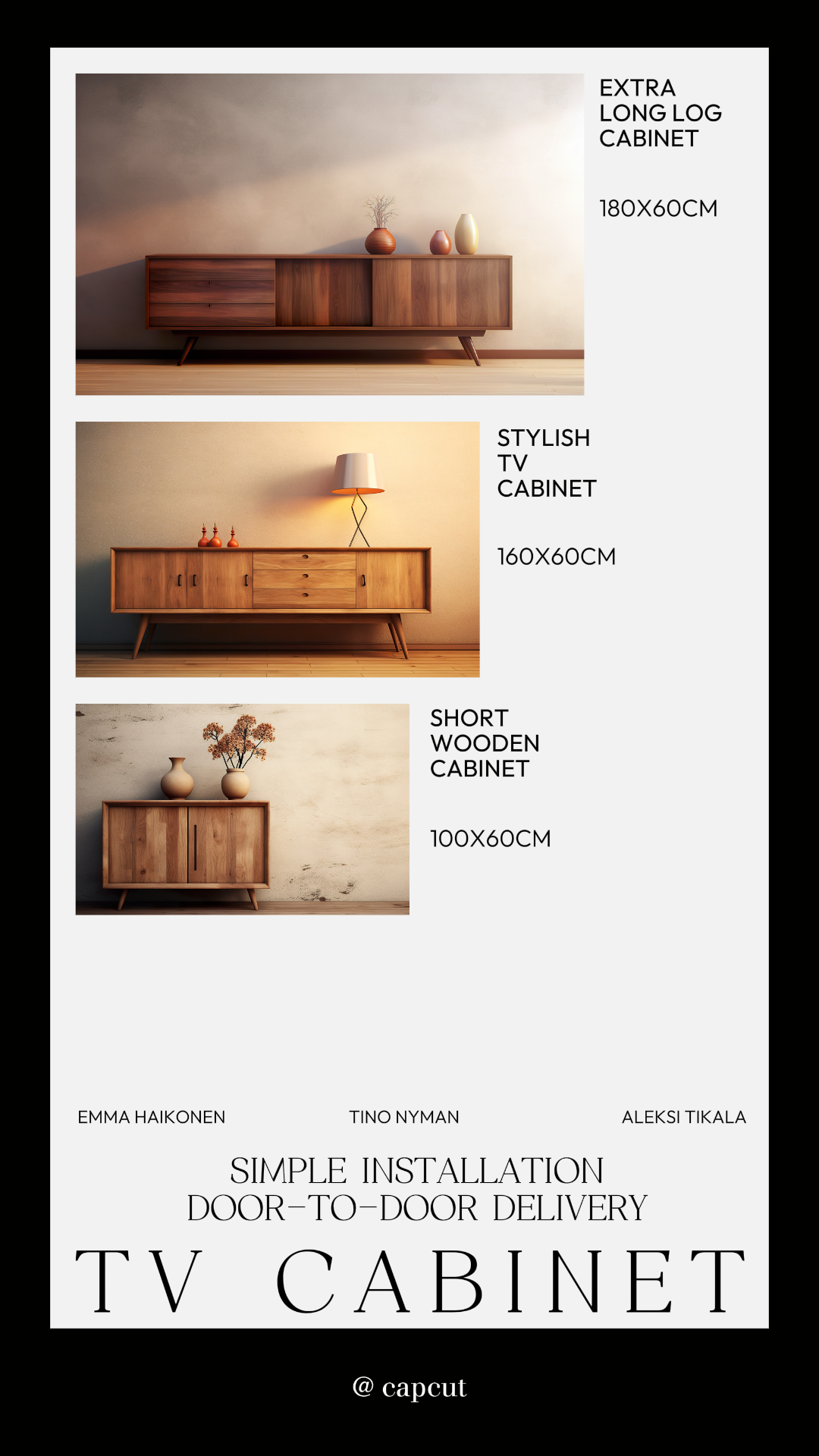 Meuble TV ménager Nouveaux arrivants Minimaliste