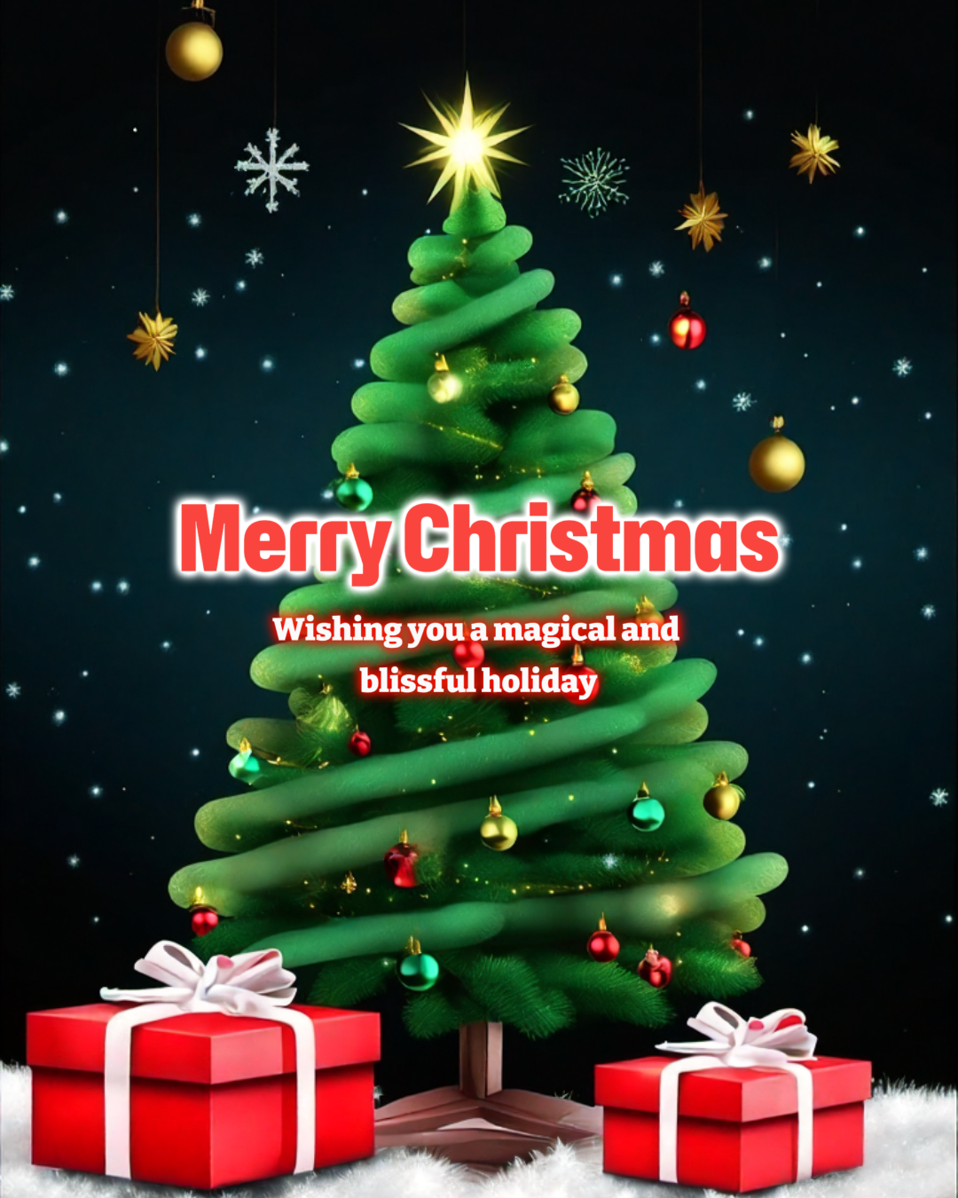 Saludos de Navidad Publicación de Instagram 