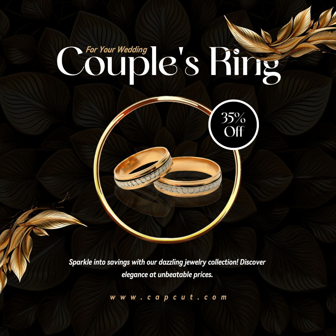 Jewelry Instagram Post Elegant Gold Black