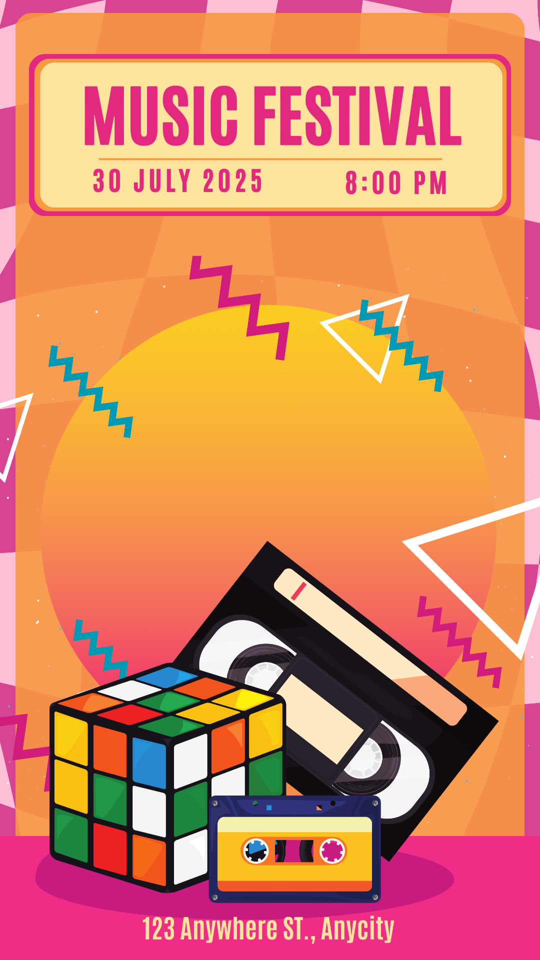 Unterhaltung Musikfestival instagram story