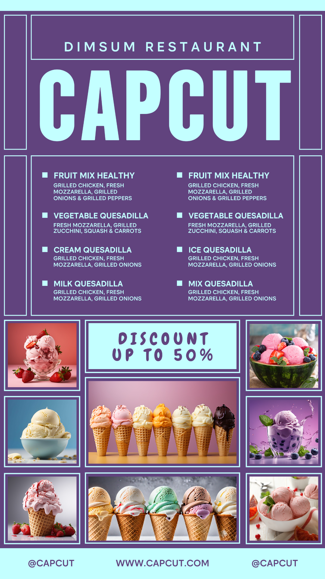 food and Beverage sales promotion instagram story ice cold