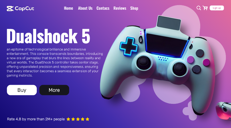 electronic game console product display