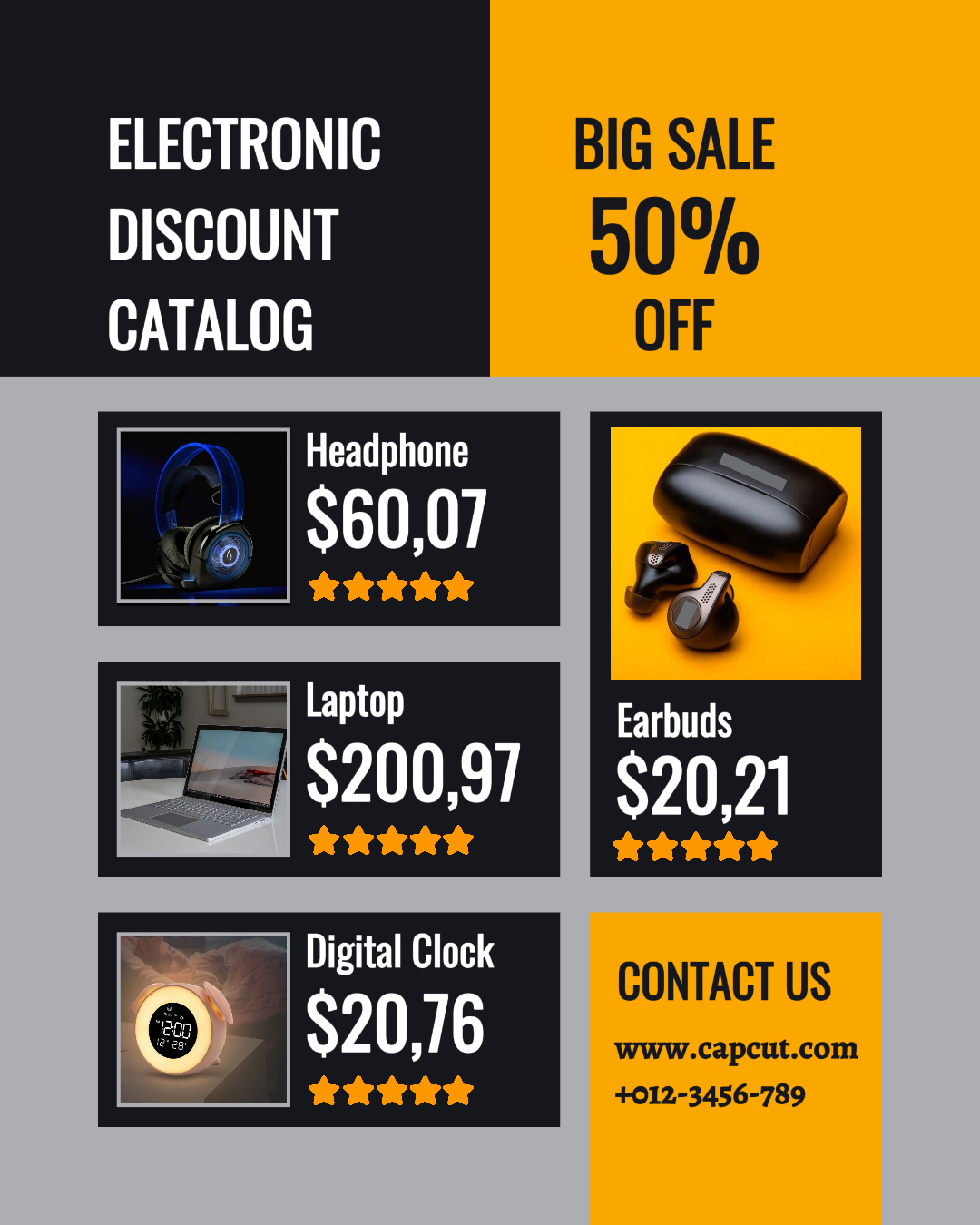 Elektronischer Katalog Promotion Potret Instagram