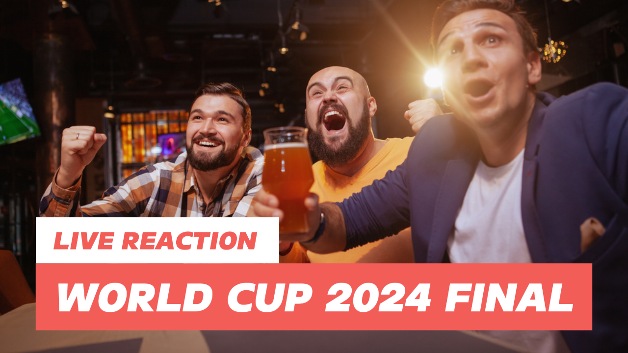 Vignette YouTube - Réaction en direct de la finale de la Coupe du monde de sport