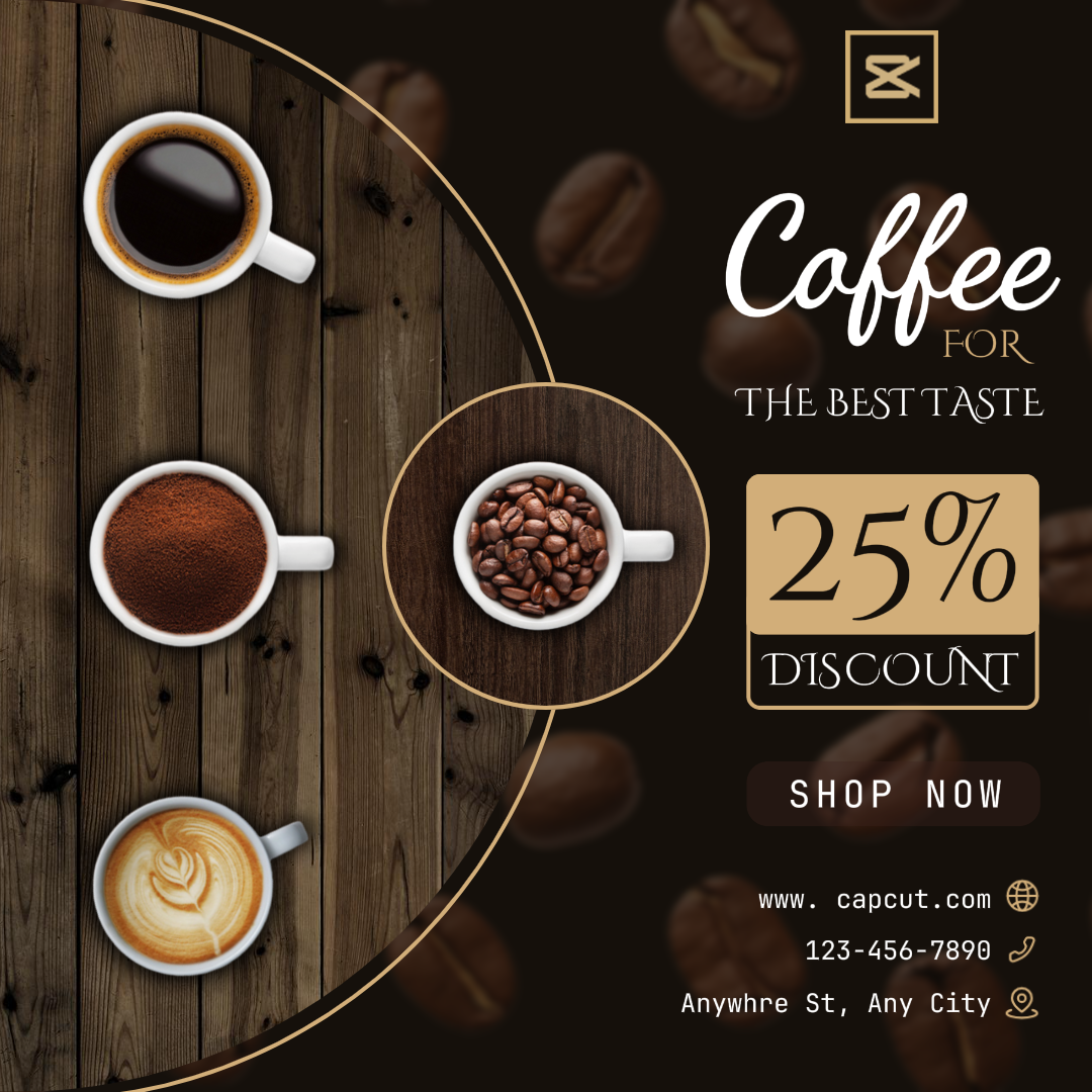 Boissons Café Discount Instagram Post