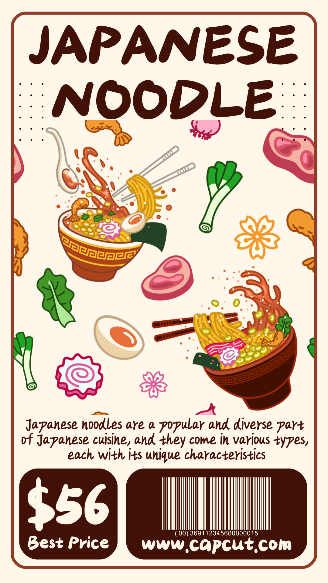 Food Japanese Noodle Cream Instagram Story