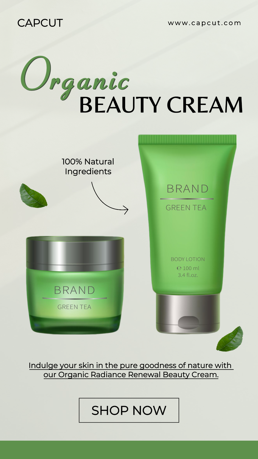 Beauty Care - Marketing Poster - Instagram Story - Organic Delicate Style