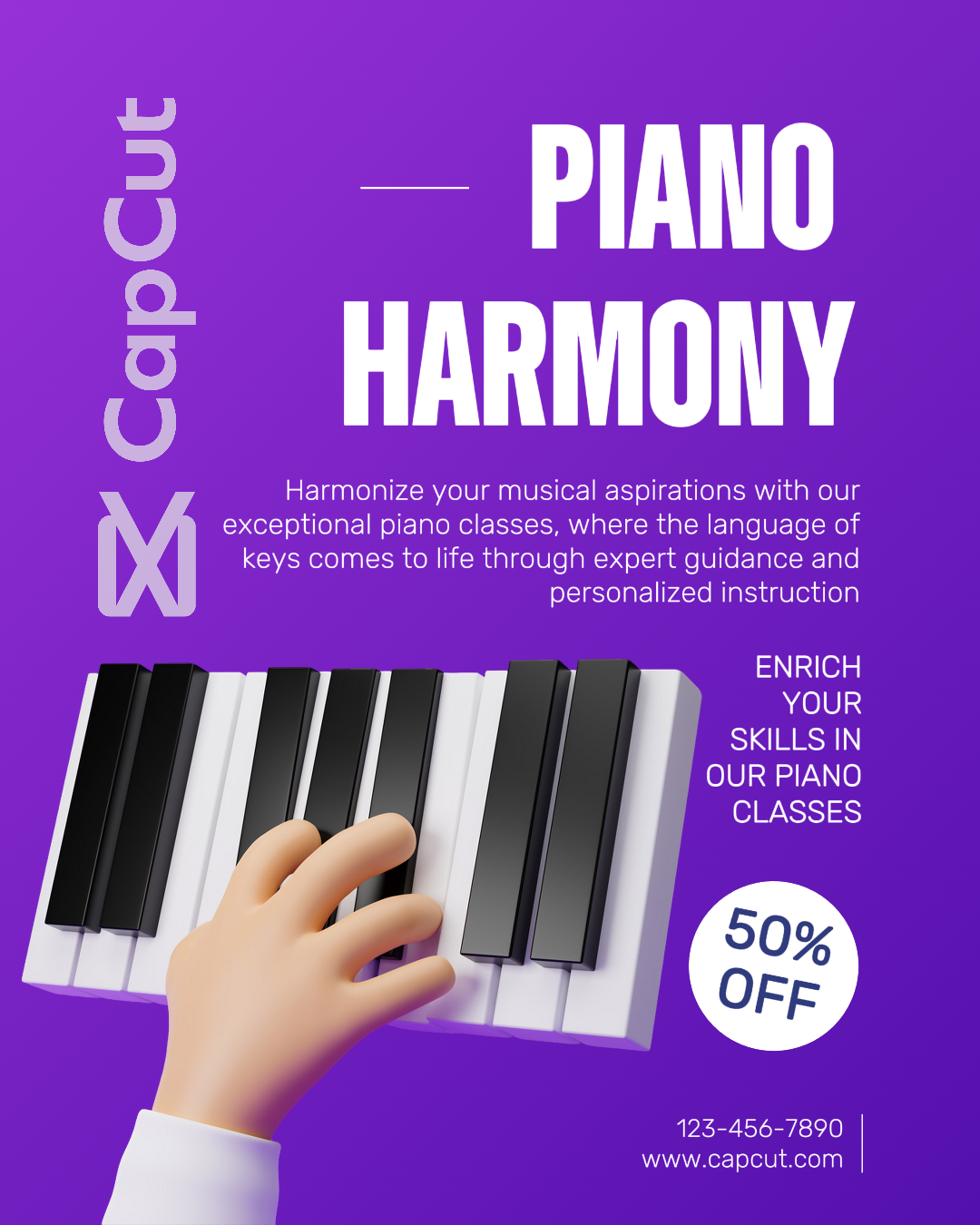 Éducation et formation Instagram Portrait Piano Harmony Class