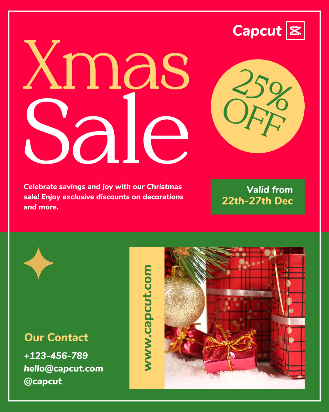 Christmas Sale Promotion Instagram Post