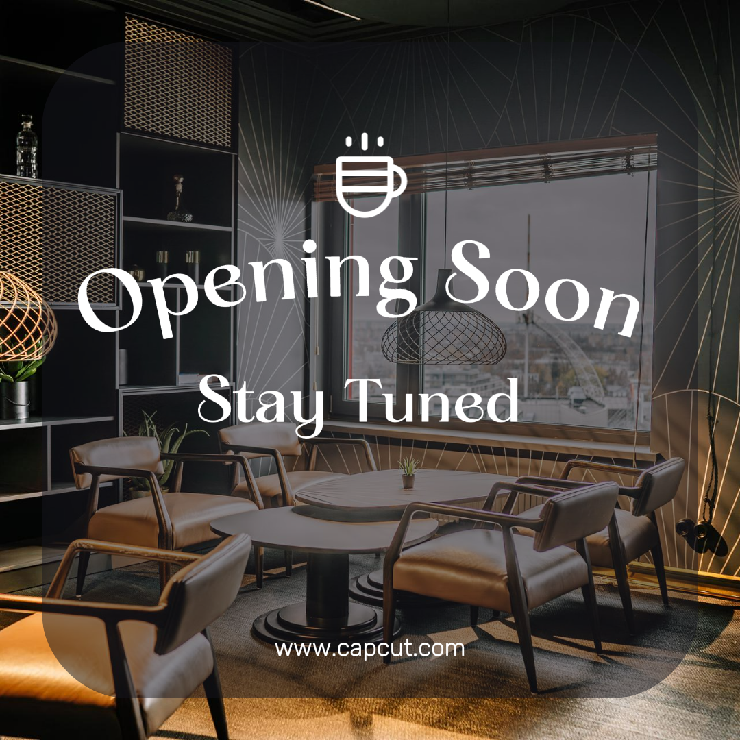 비즈니스 및 오피스 마케팅 포스터 인스타그램 곧 오픈