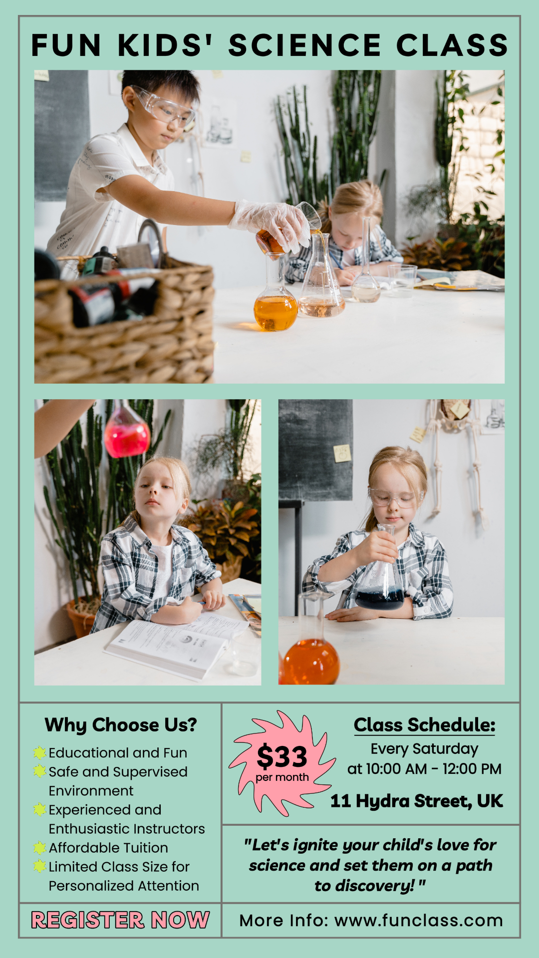 Otra historia de Instagram de la clase de ciencia para niños de la industria