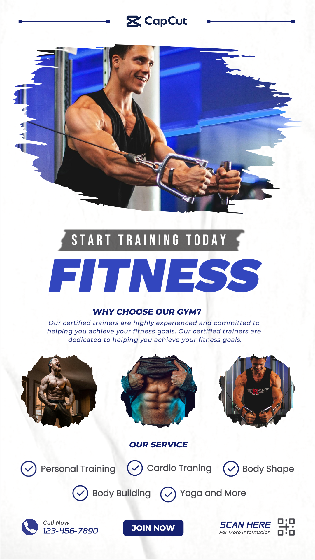 Promoción de entrenamiento y fitness Diseño de historia de Instagram
