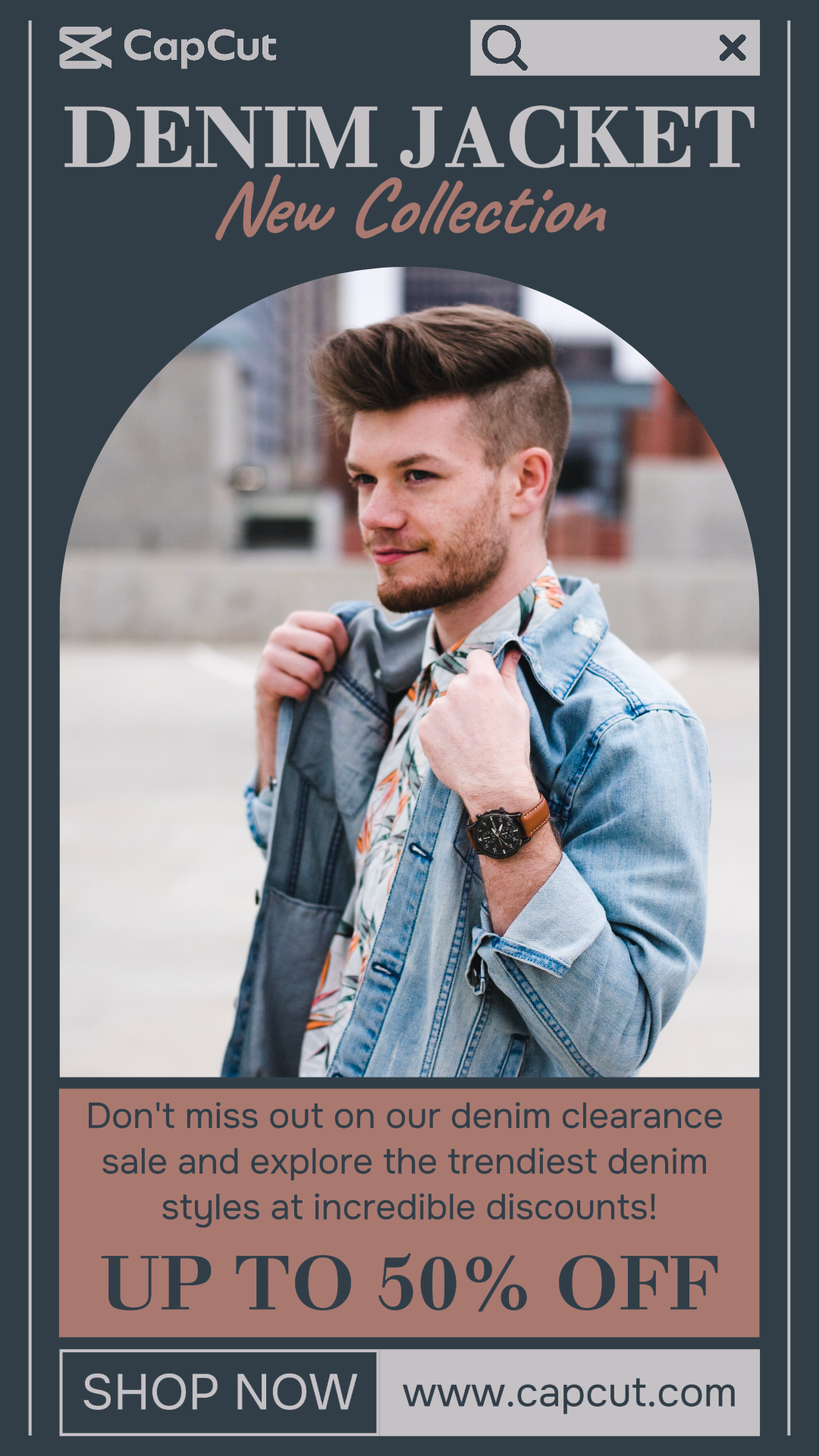 Mode Männer Denim Jacke Förderung TikTok