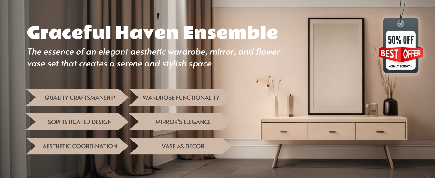 E-Commerce Household Aesthetic Wardrobe Set Detail Page