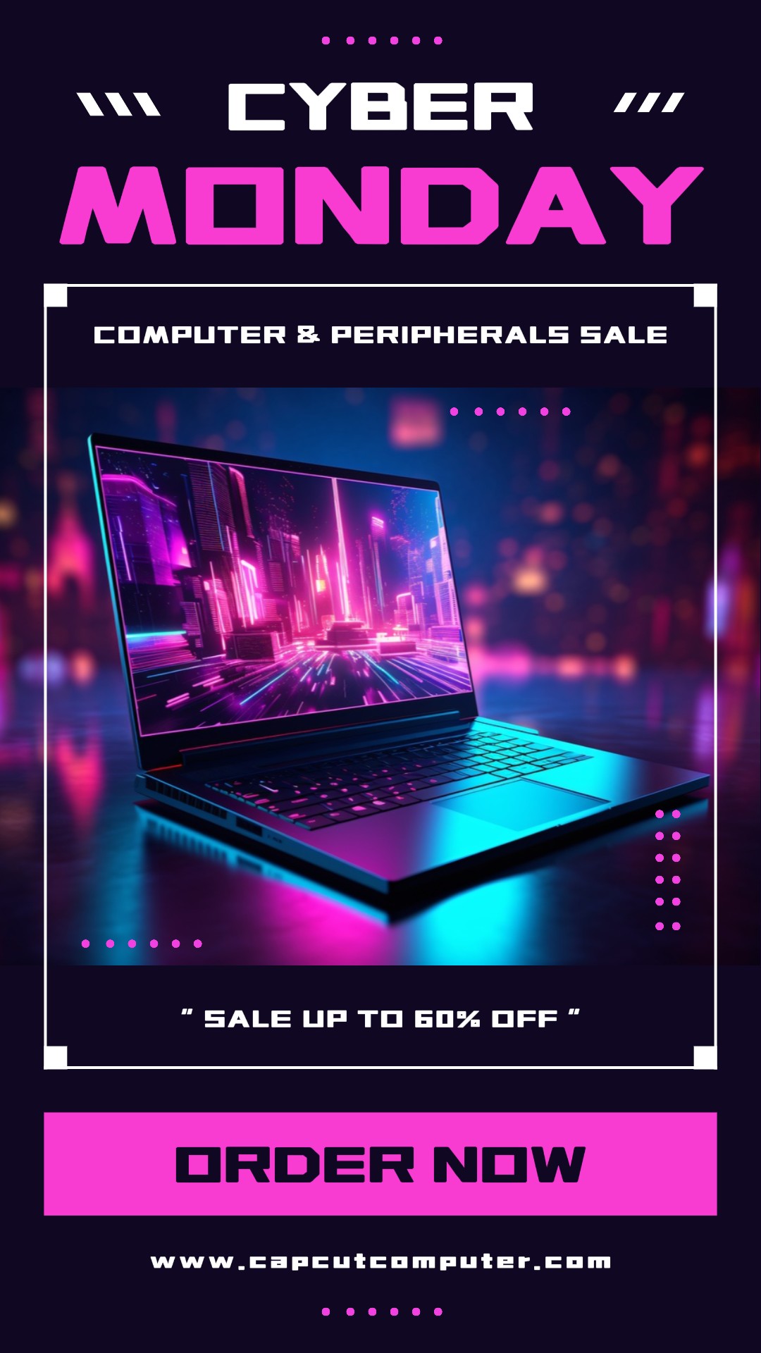 Cyber Monday Computer Sale Instagram Story