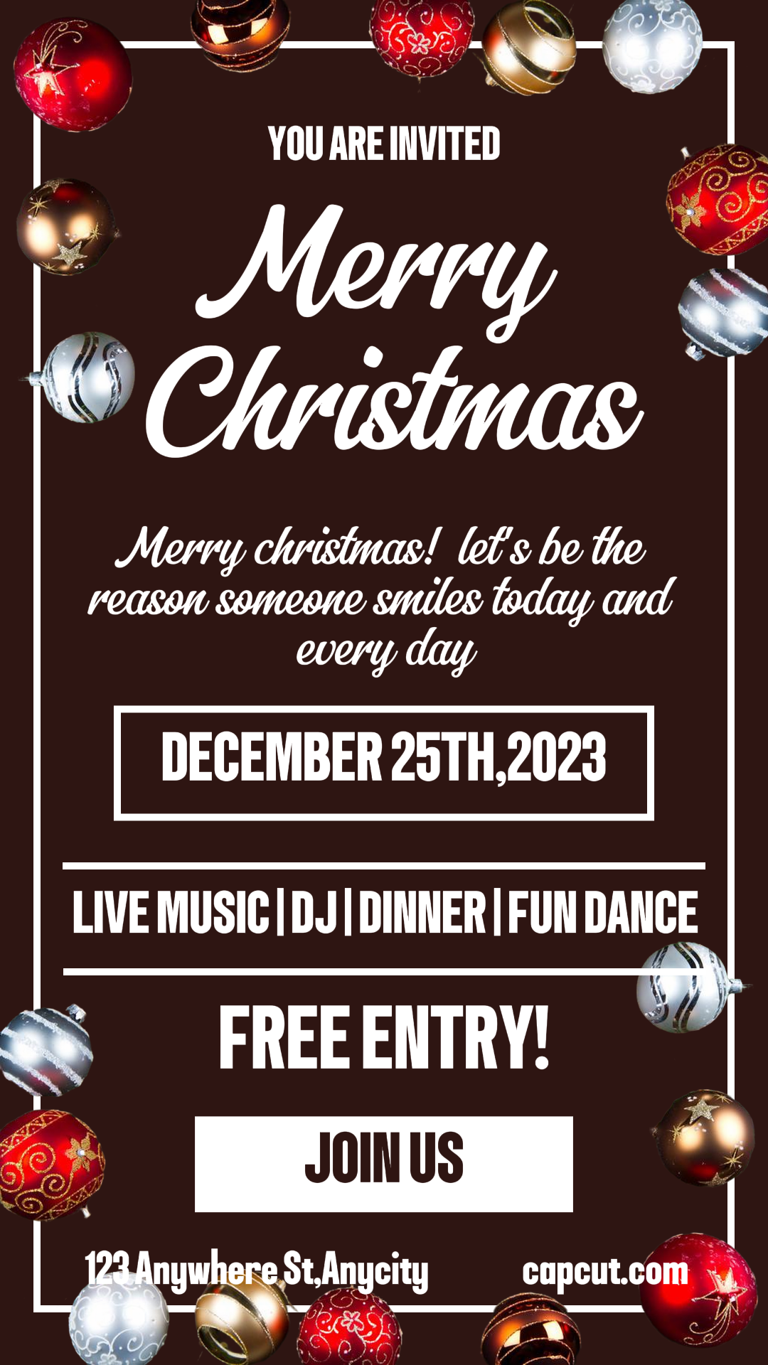 Frohe Weihnachten Display Story IG