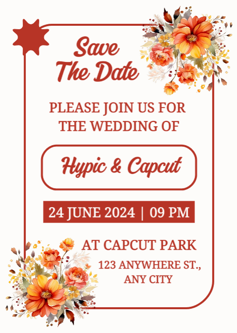Non-marketing Personal Occasions Wedding Invitation
