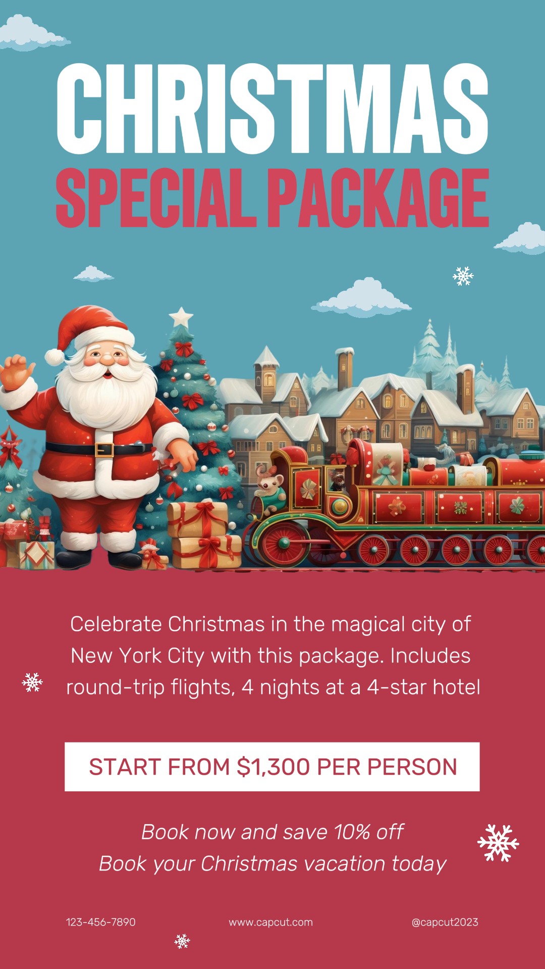 Viaje Paquete De Vacaciones De Navidad Historia De Instagram