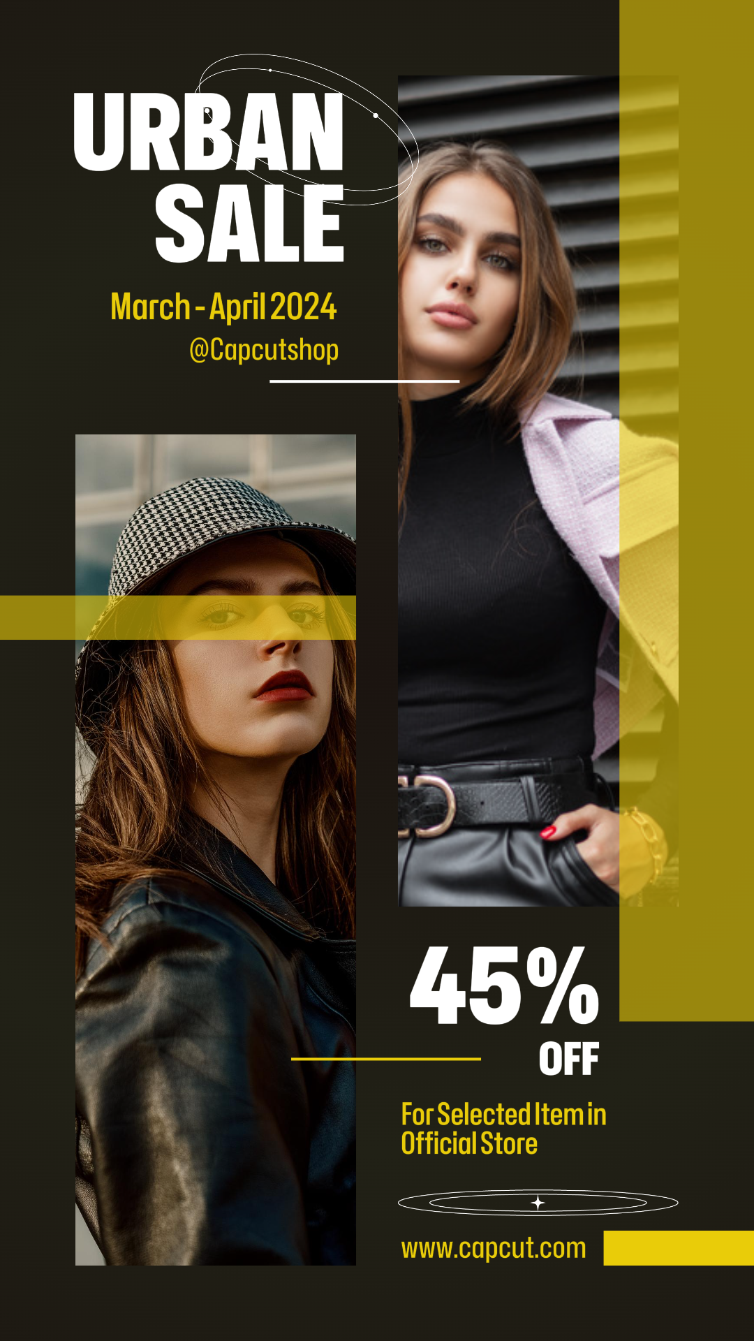 Cartel De Marketing De Ropa Promoción De Venta De Moda Urbana Historia De Instagram