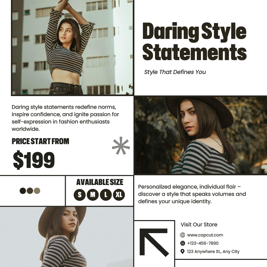 Clothing and Shoes Product Display Simple Instagram Post