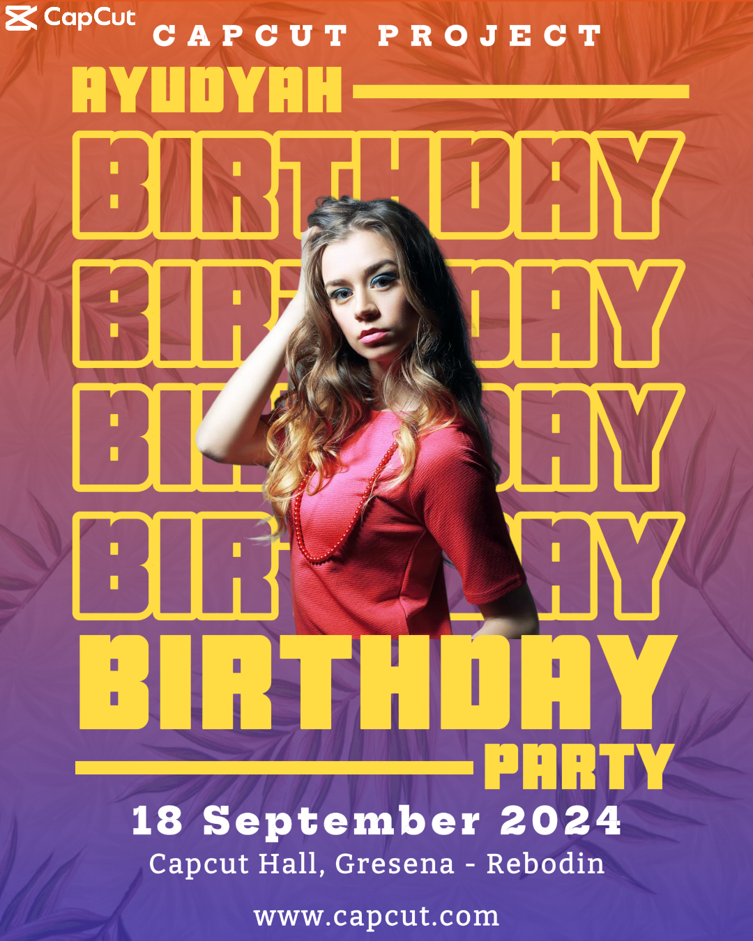 Invitation fête d'anniversaire