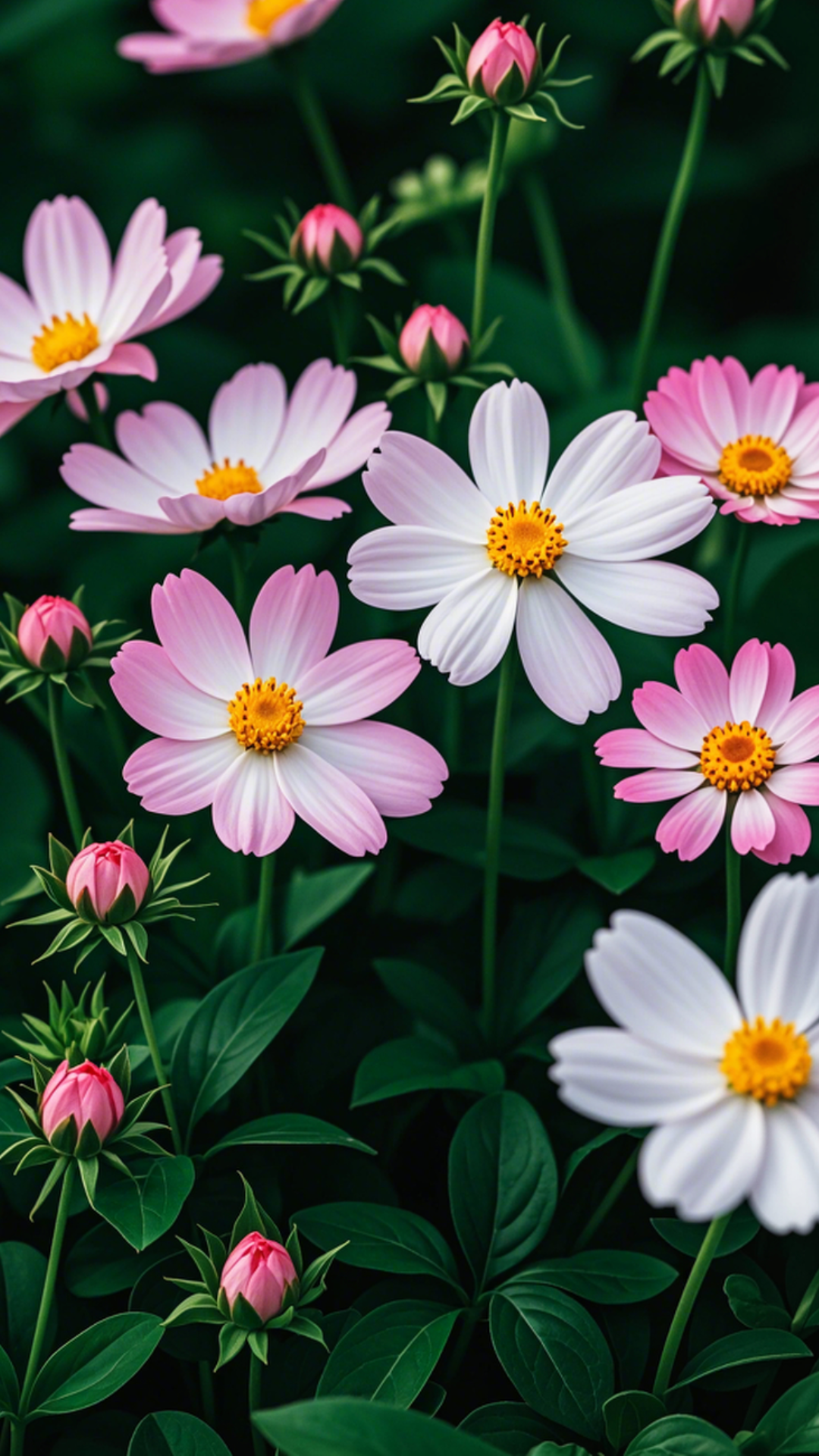 Fondo de pantalla cartel creativo flor rosa