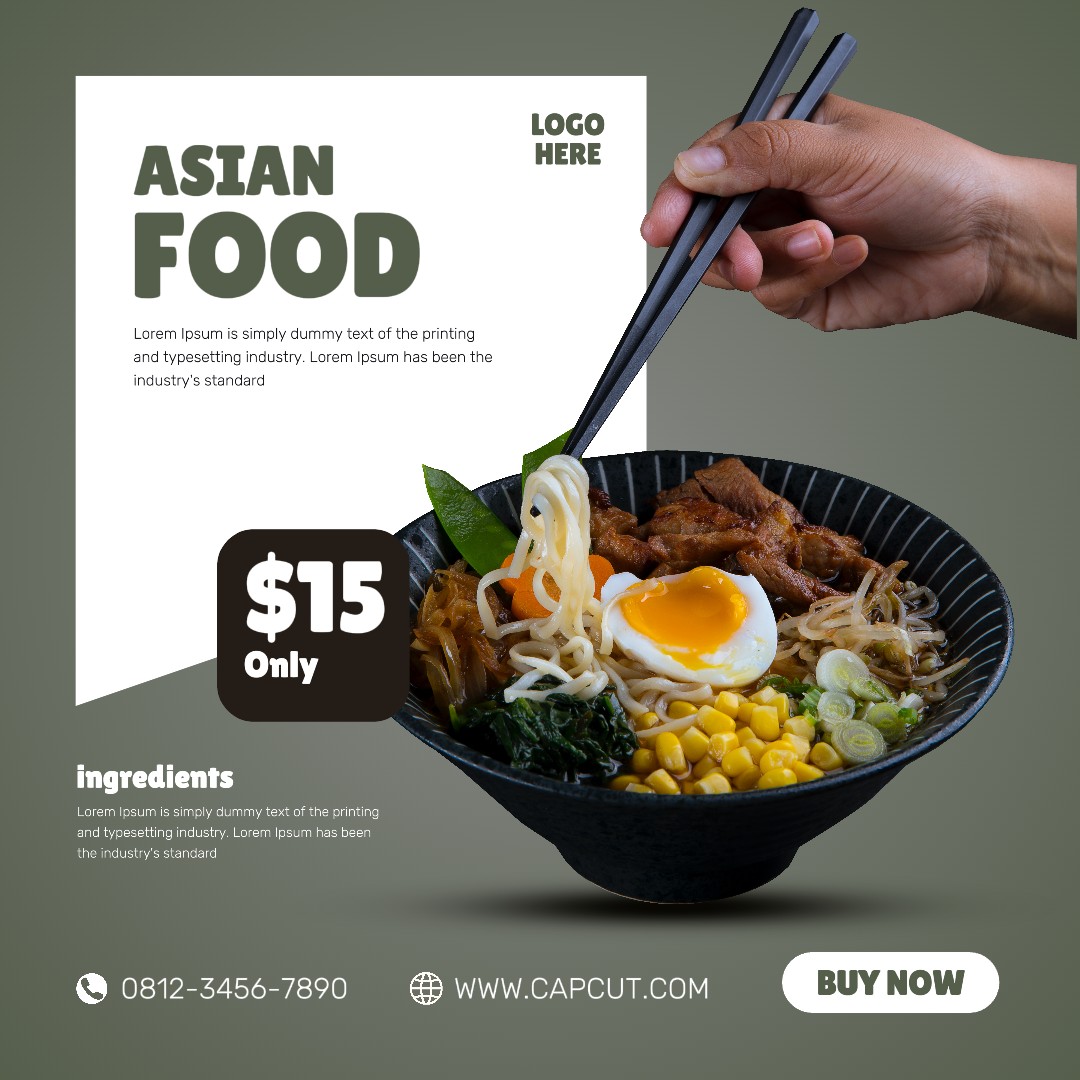 Template Makanan Asia