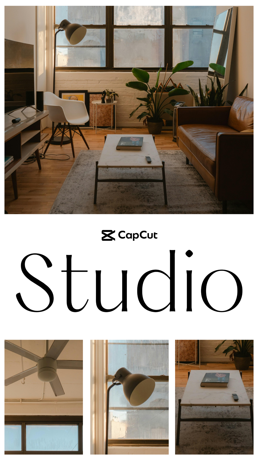 Minimalistische Collage - CapCut Studio Instagram Story - Marketing Poster