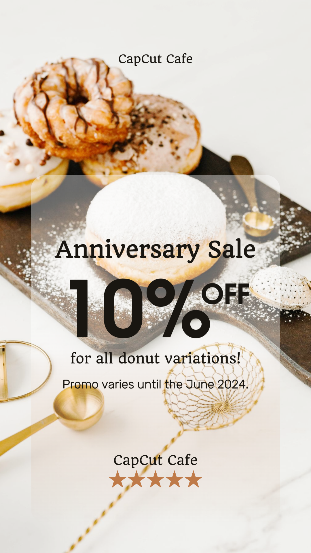 Affiche de marketing des aliments et des boissons Vente d'anniversaire