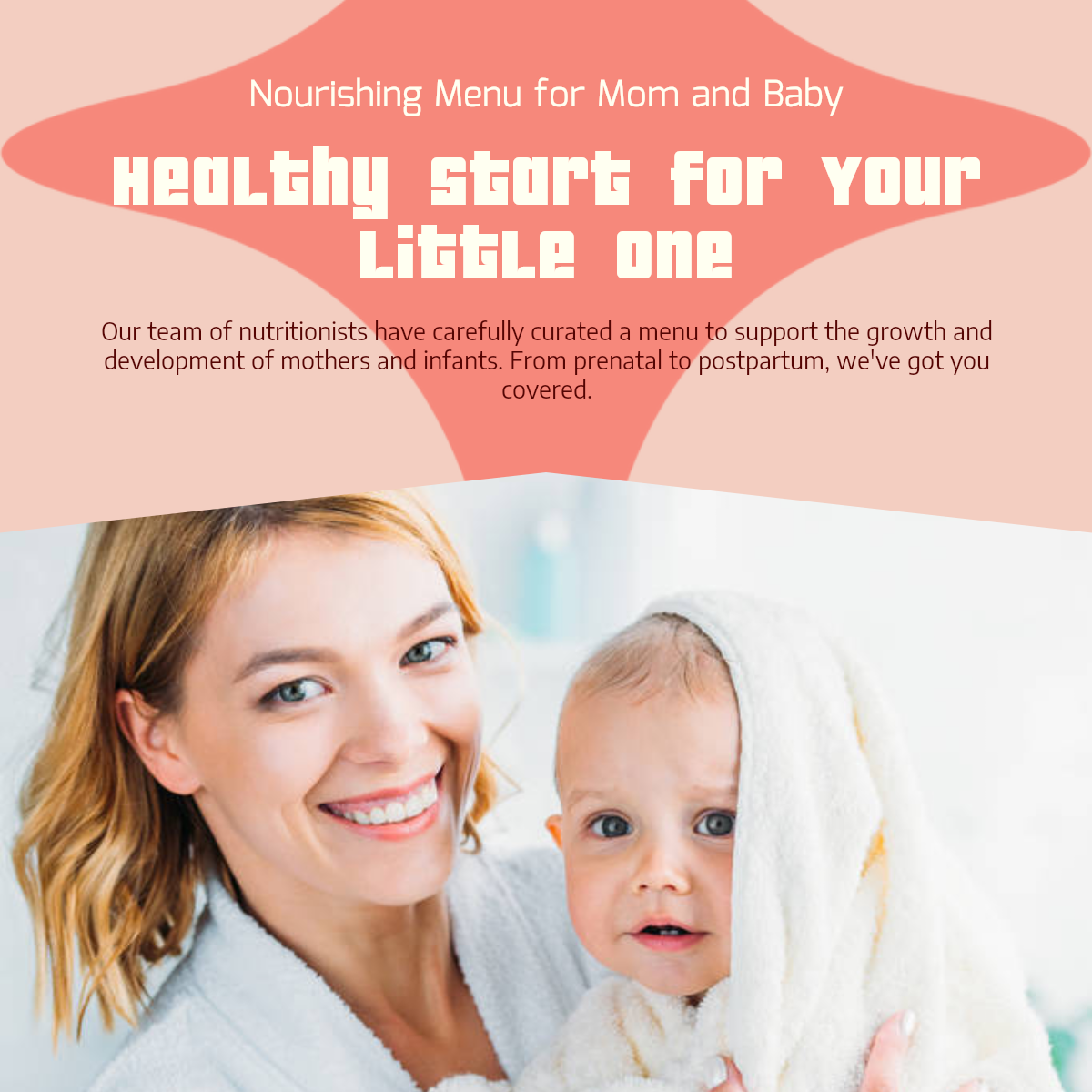 Menu de soins maternels et infantiles