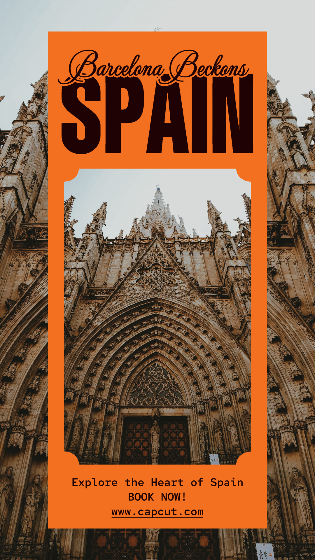 Travel Marketing Poster Barcelona Spain