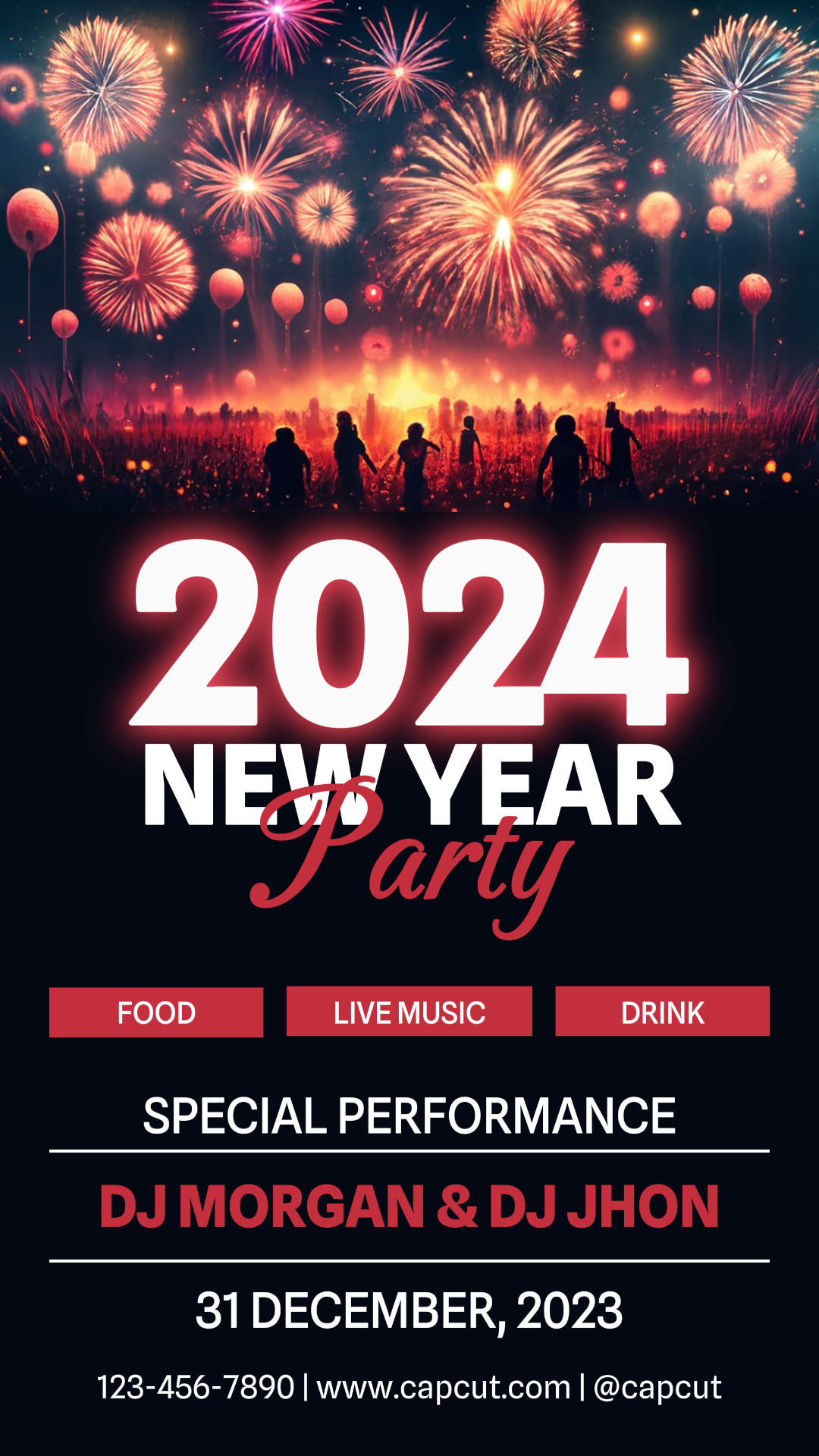 Andere Branchen 2024 Neujahrsparty-Promotion