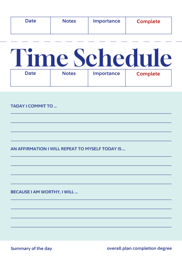 교육 시간 일정 제품 표시