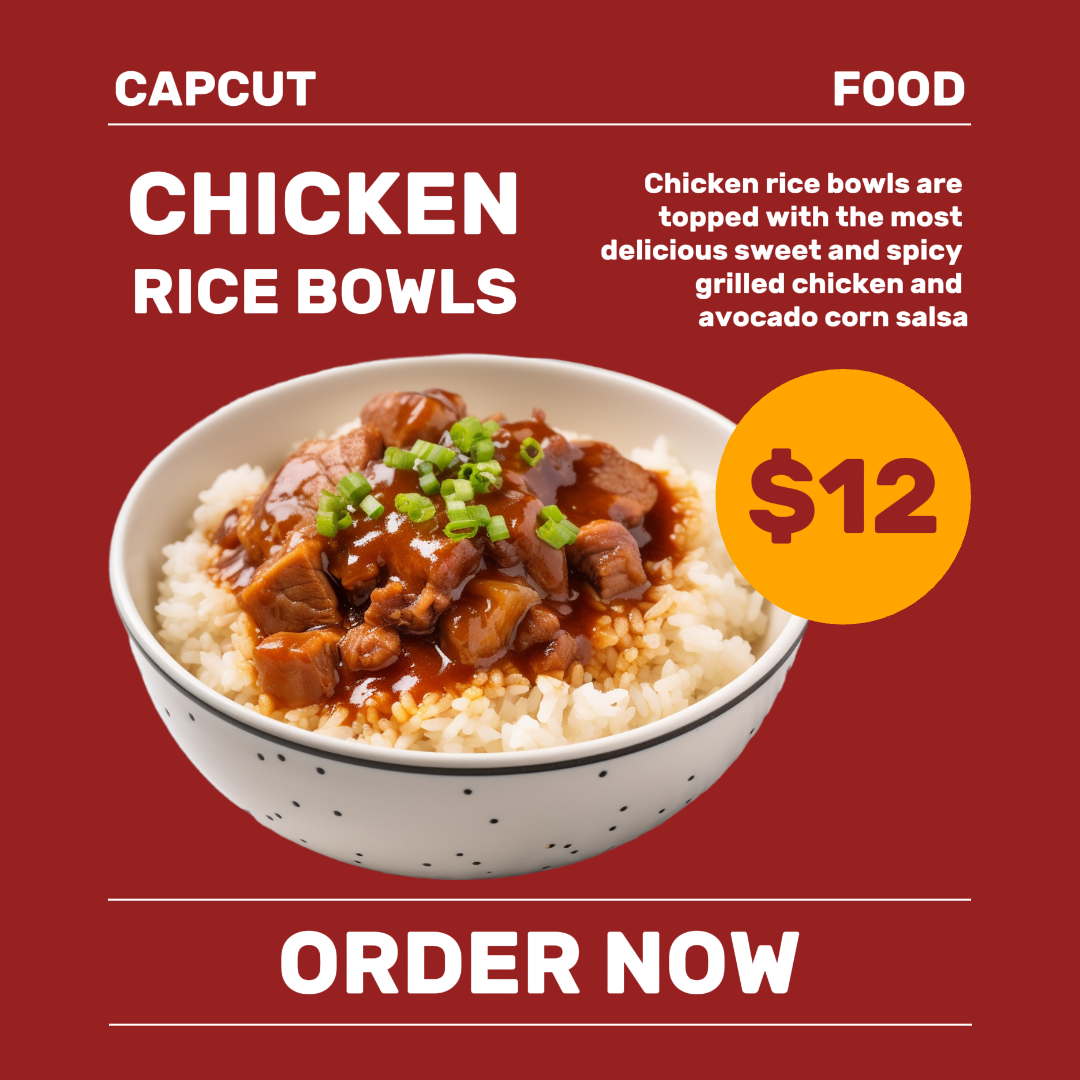 Food Rice Bowl Display Instagram Post