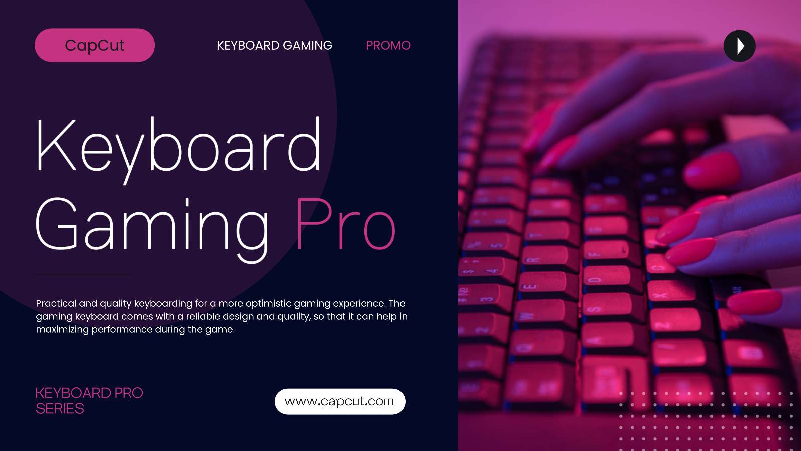 Keyboard Gaming Product Display Modern Twitter Post