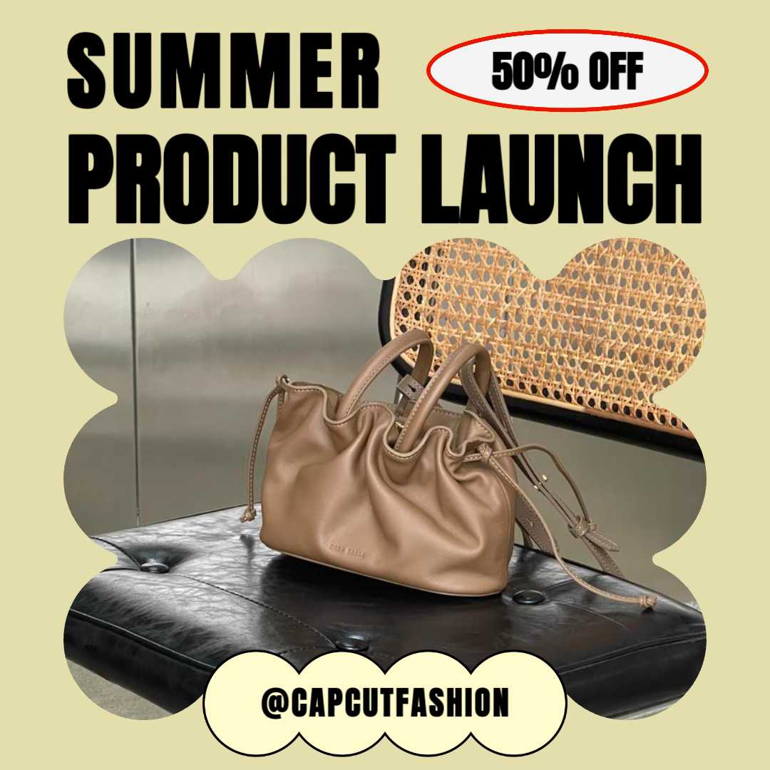 Lanzamiento de productos de verano minimalista beige Publicación de Instagram