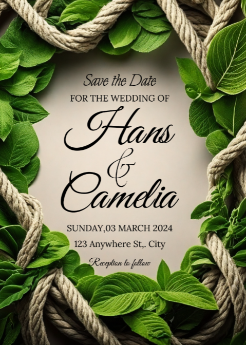Non-marketing Wedding Party Invitation