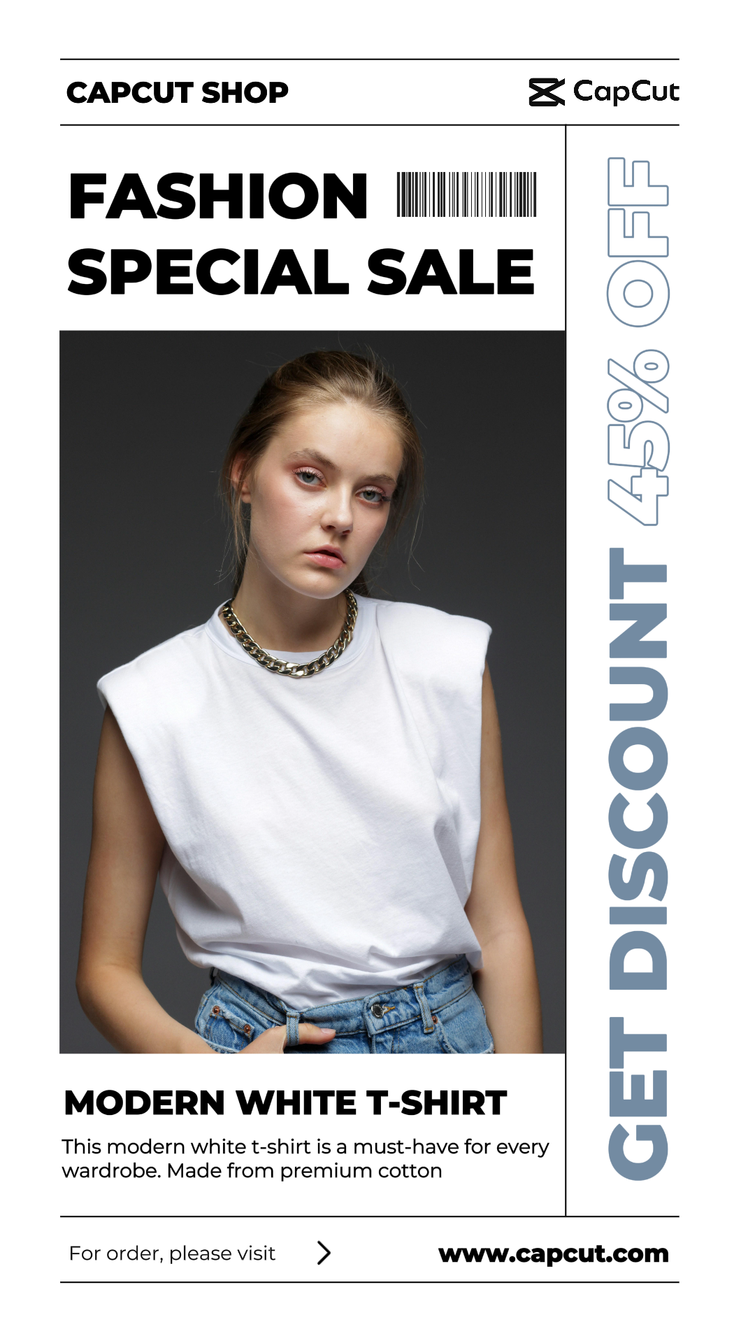 Clothing and shoes Marketing Poster discount Instagram story