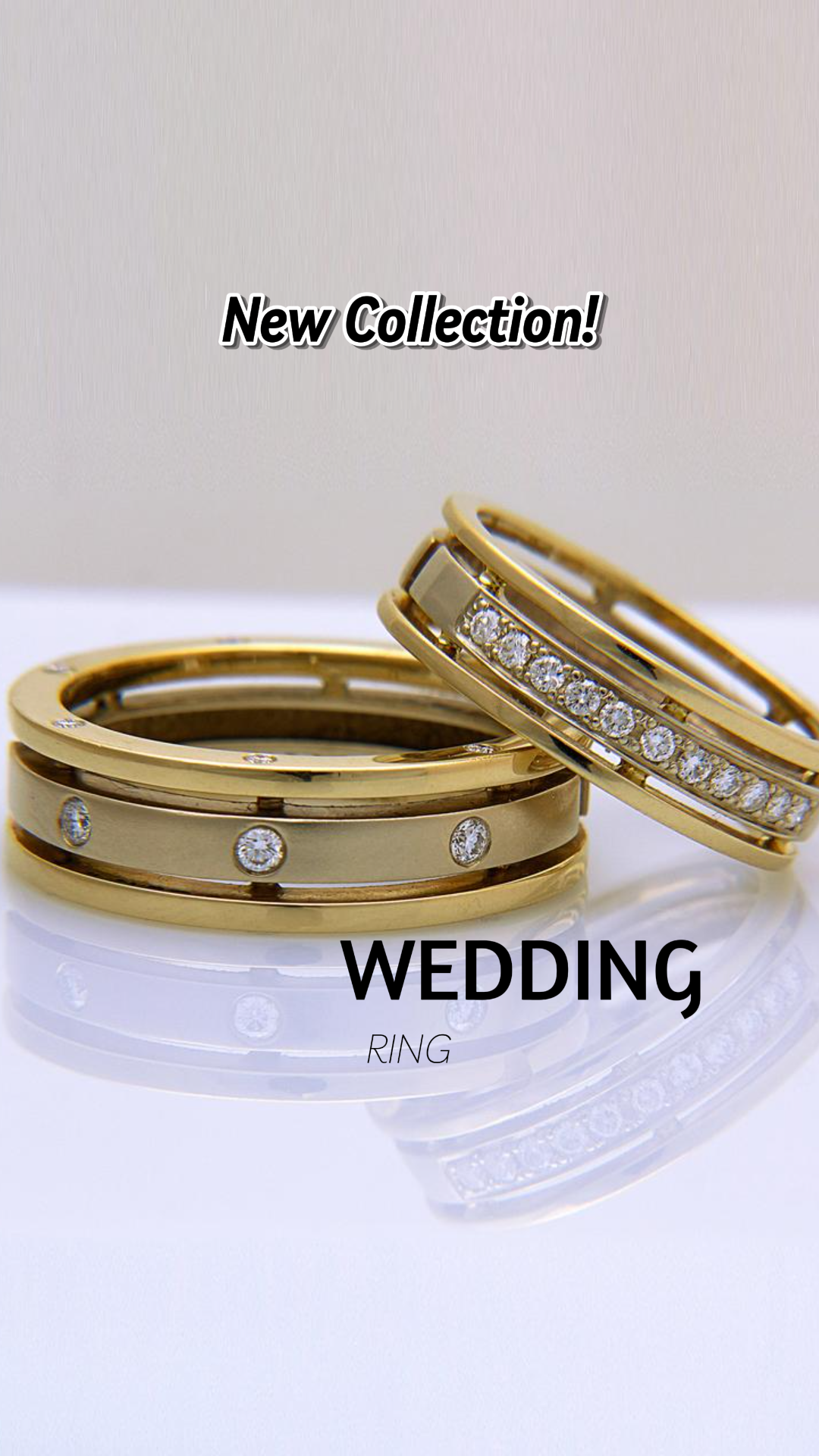 Jewelry and Accessories Product Display Instagram Story Yellow Wedding Rings