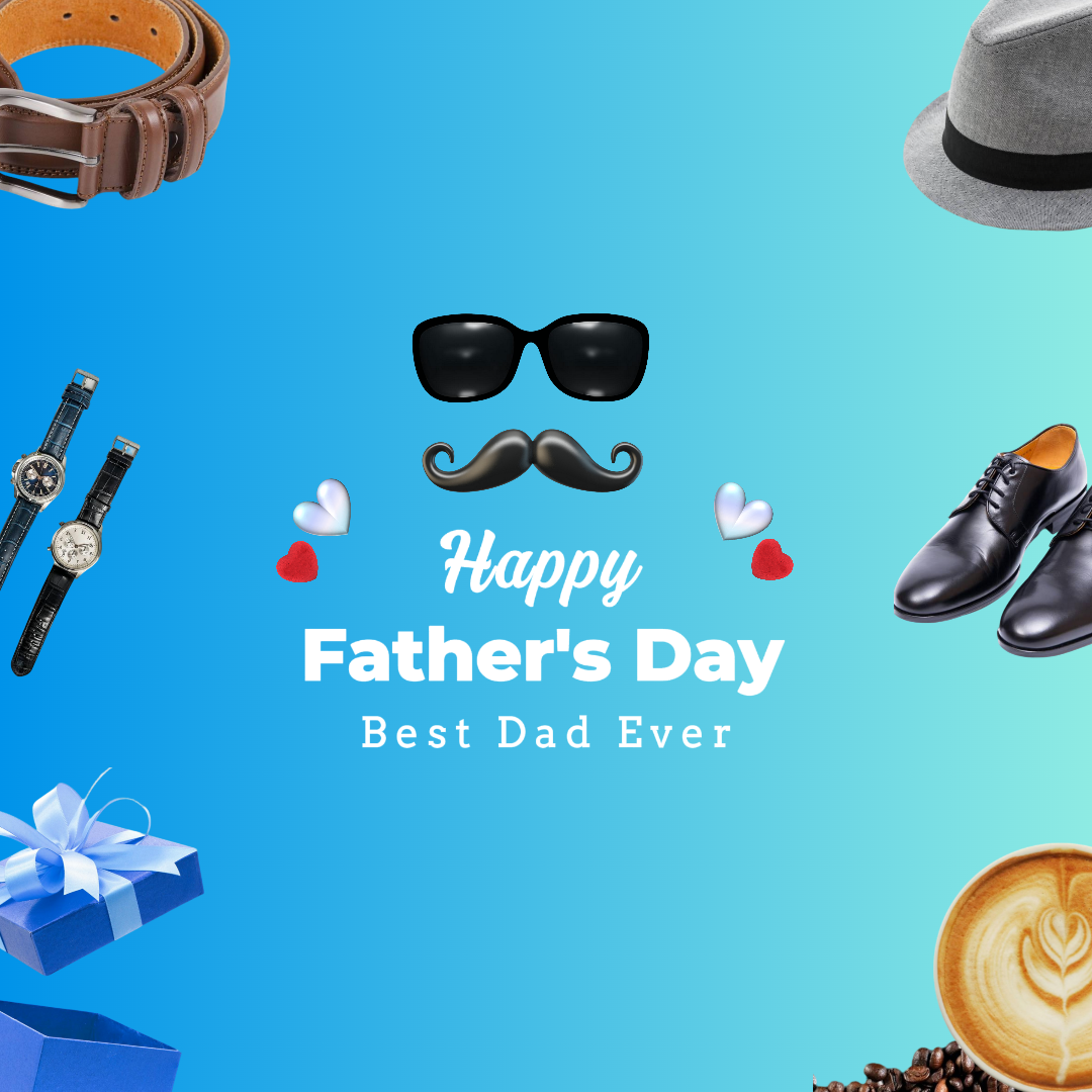 Father's Day Creative Poster Instagram Post Blue 