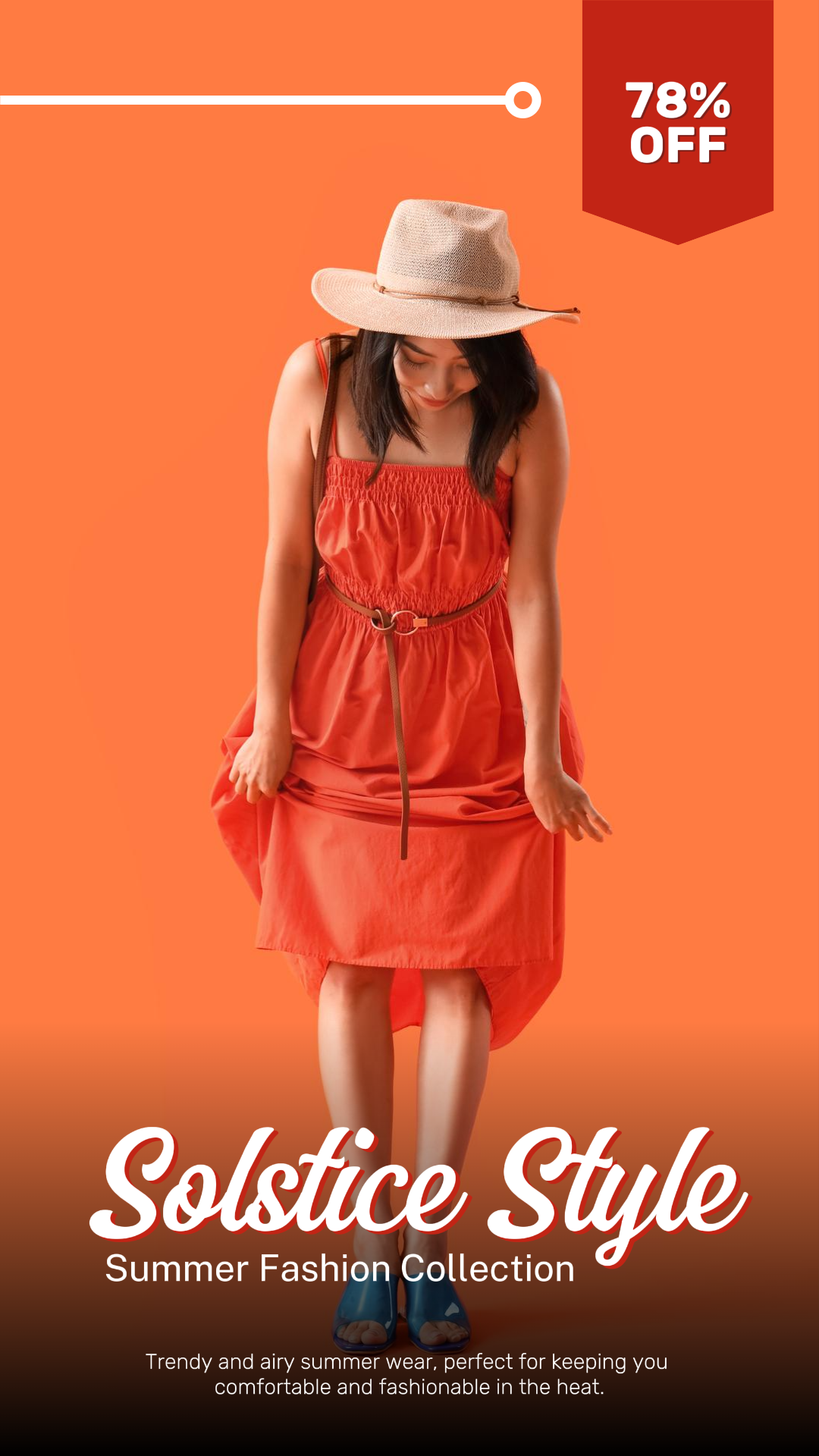 Pakaian dan sepatu Poster Pemasaran Diskon Kisah Instagram