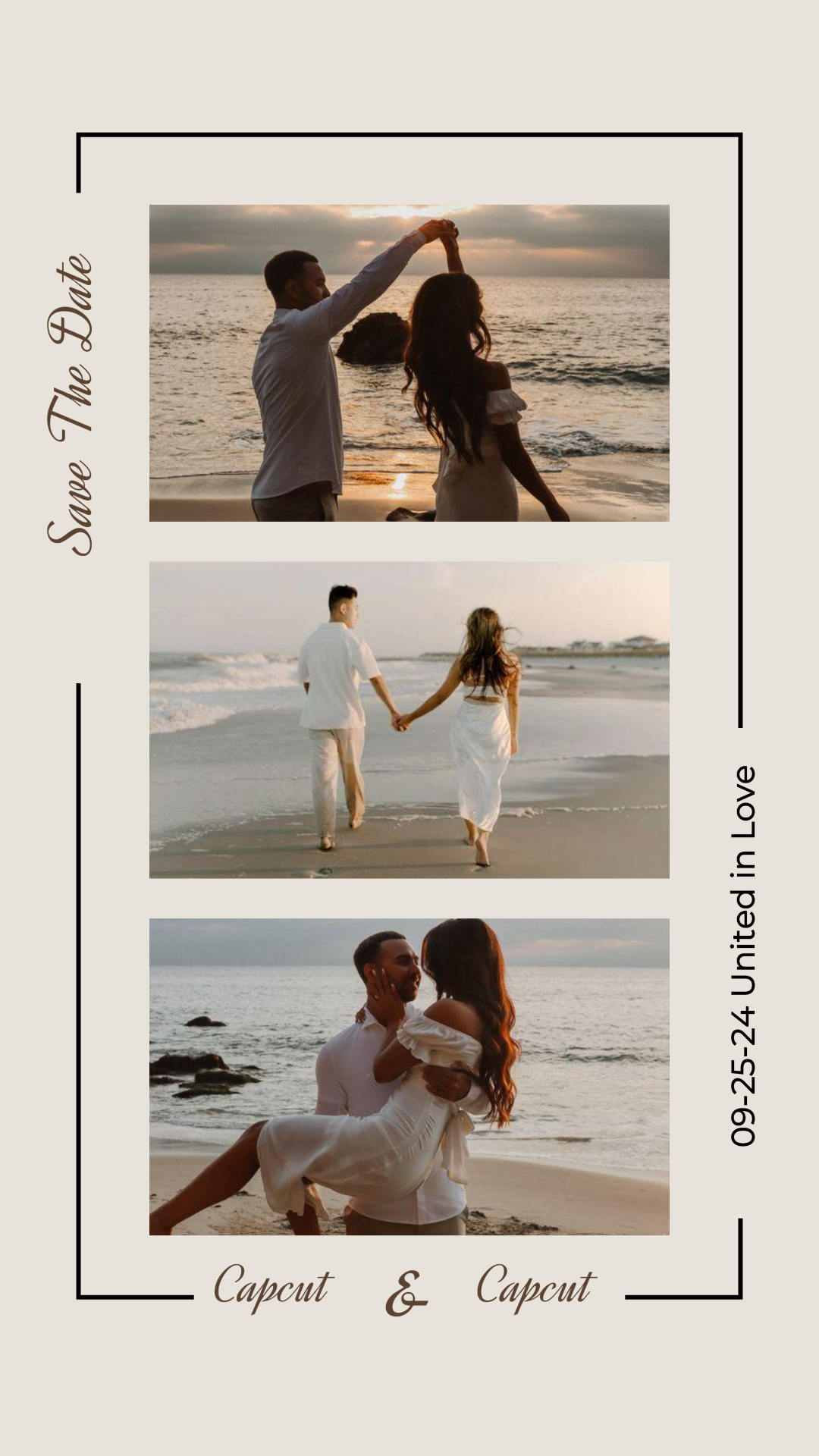 Album photo personnel présentant un collage minimaliste Instagram Story