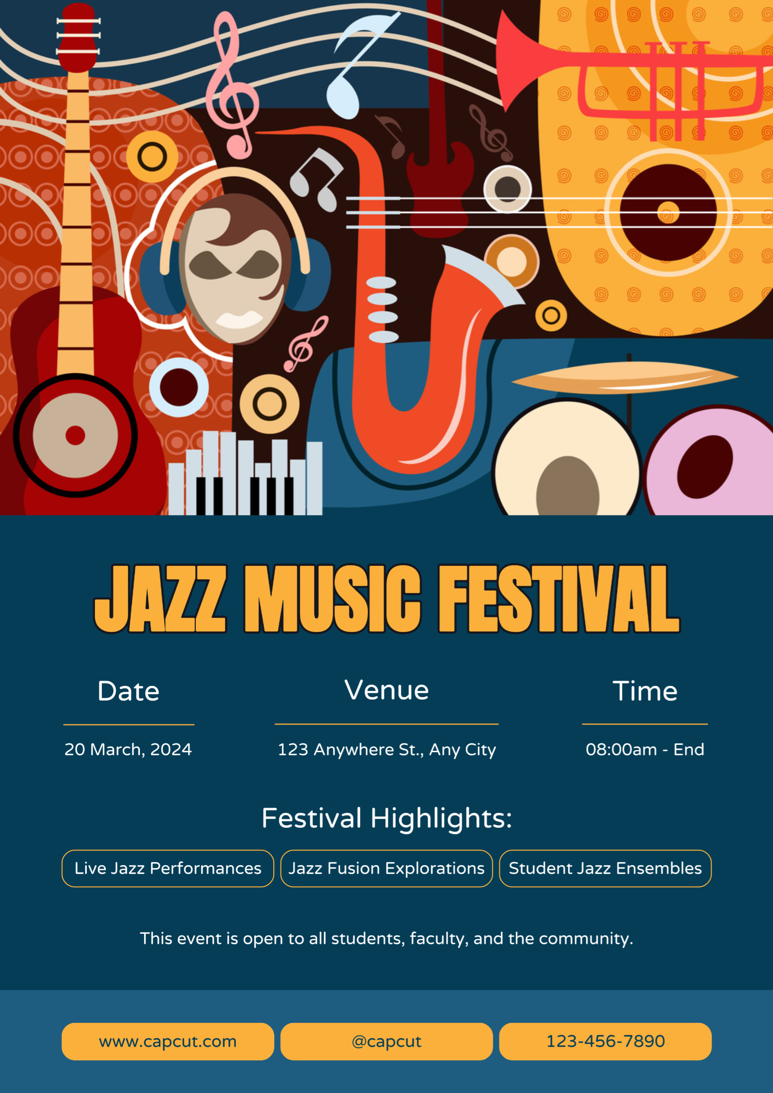 Aktivitätsposter Musikfestival