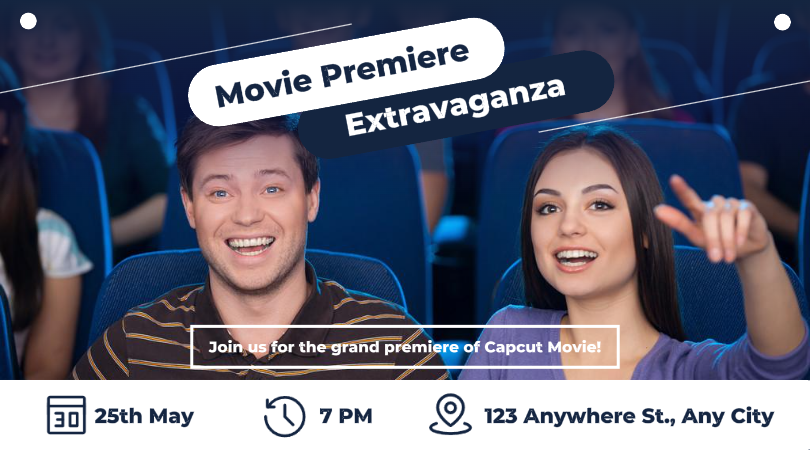 Film Premiere Facebook Ad Blue Image