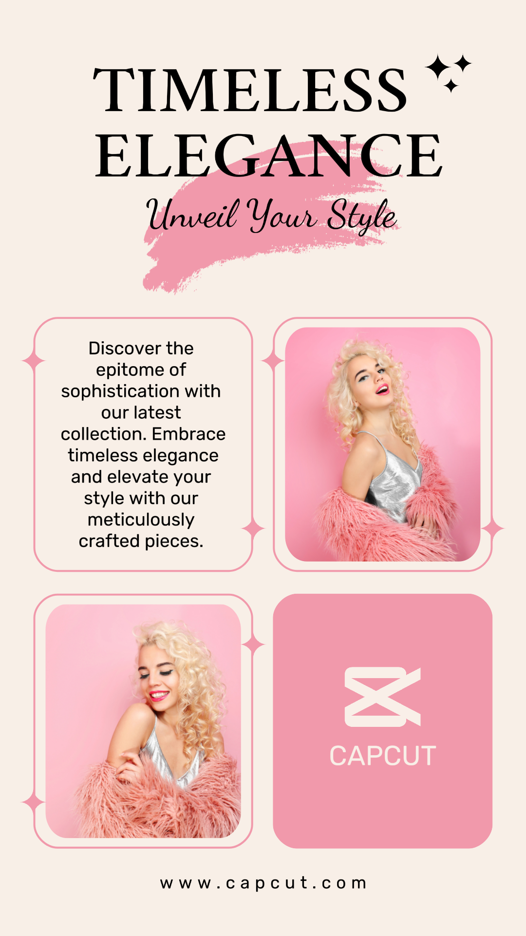  Cartel de marketing de ropa y zapatos instagram rosa