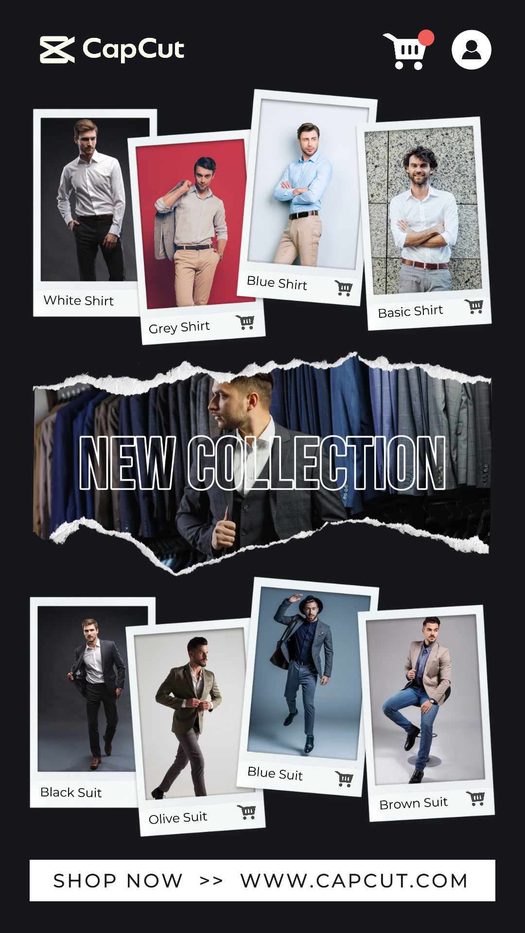 9 Multi-produto Imagem Roupas Masculinas Novo Produto